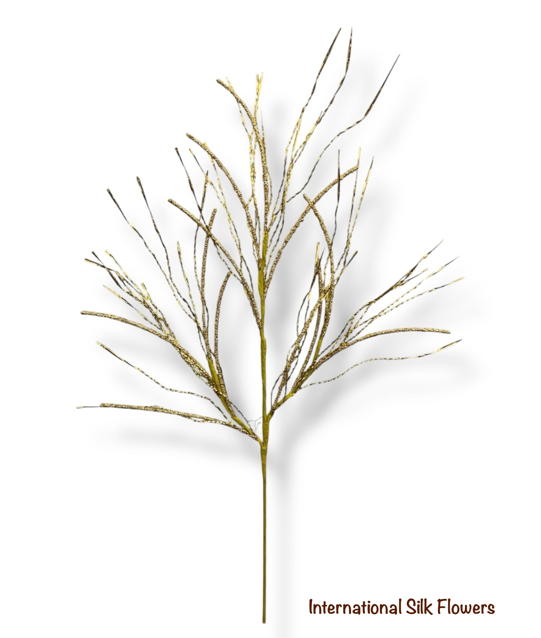 38'' Glitter Pine Twig Spray ( 255050-Gold )