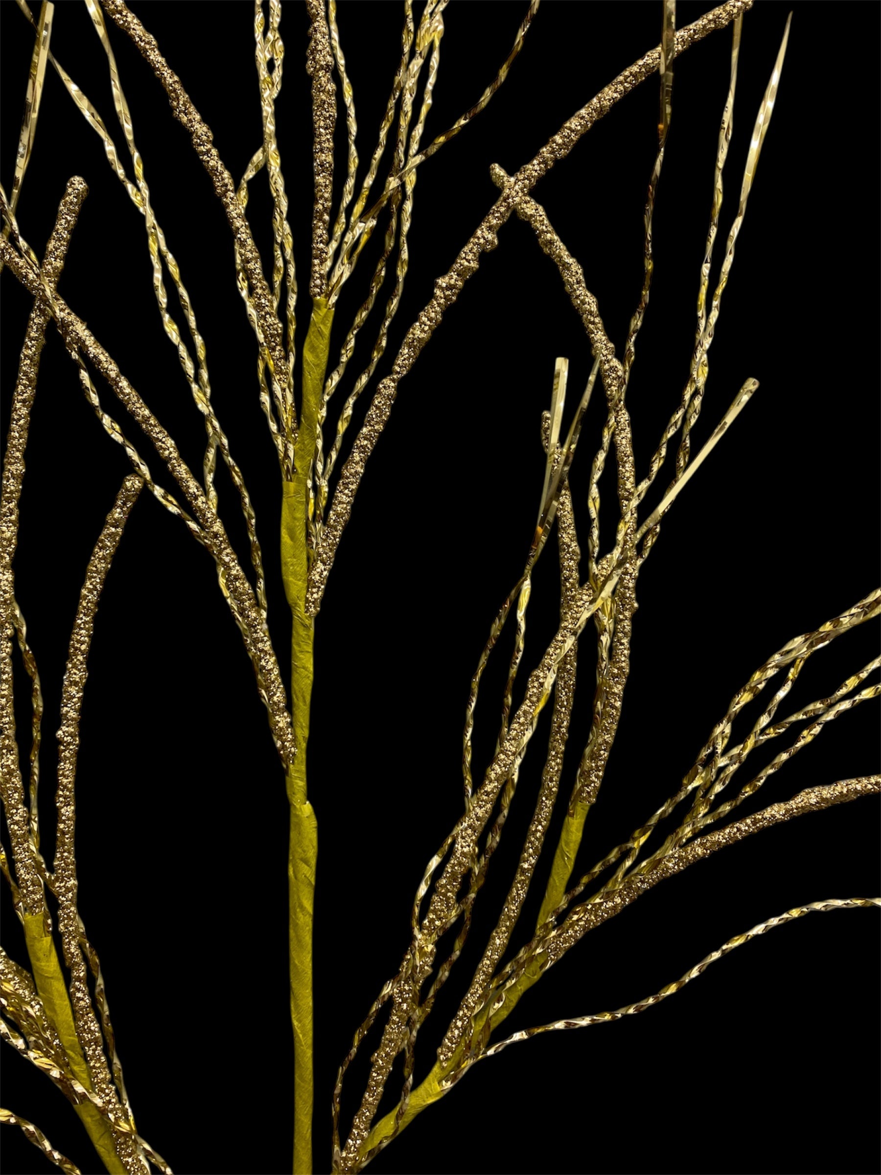 38'' Glitter Pine Twig Spray ( 255050-Gold )