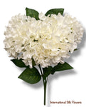 19" Artificial Hydrangea Bush ( SPH-7 Cream/Beige )