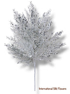 27" Glittered Pine Spray ( XAS115-SI )