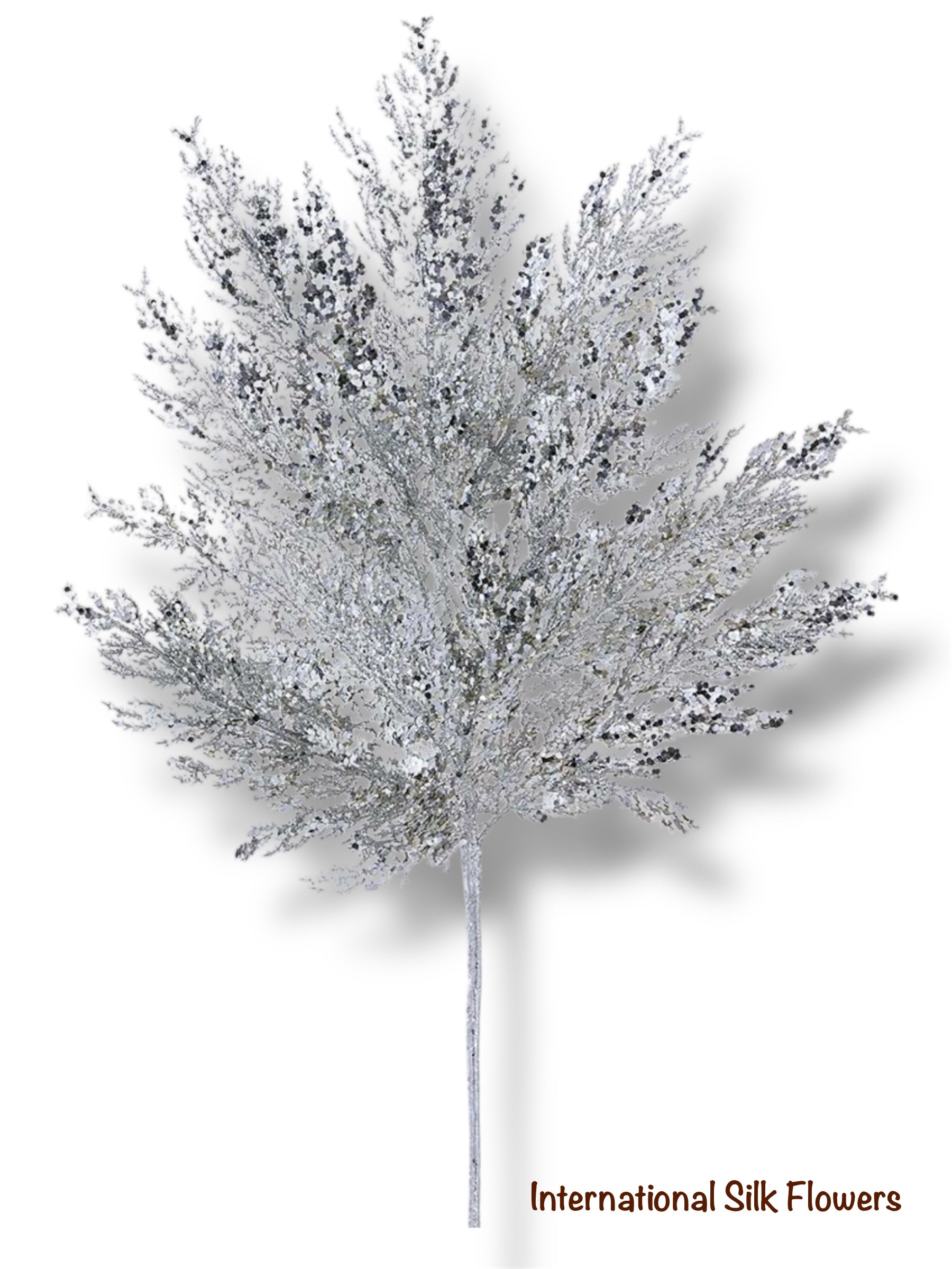 27" Glittered Pine Spray ( XAS115-SI )
