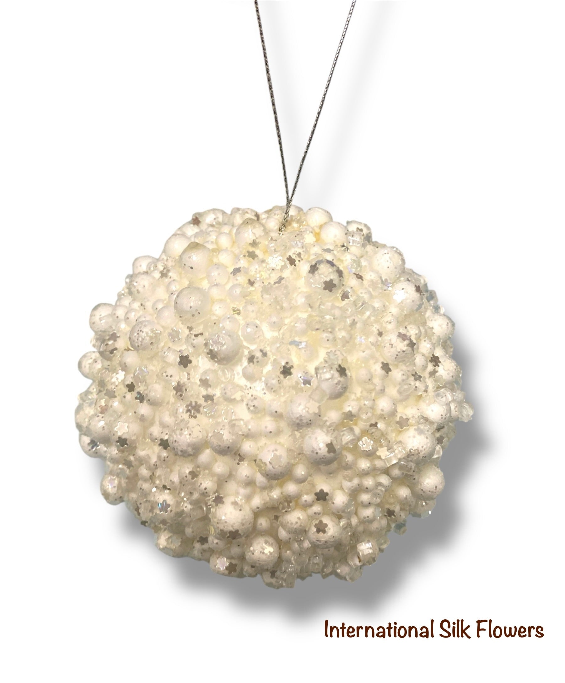 4'' Hanging Ball Ornament ( 131914-WH )
