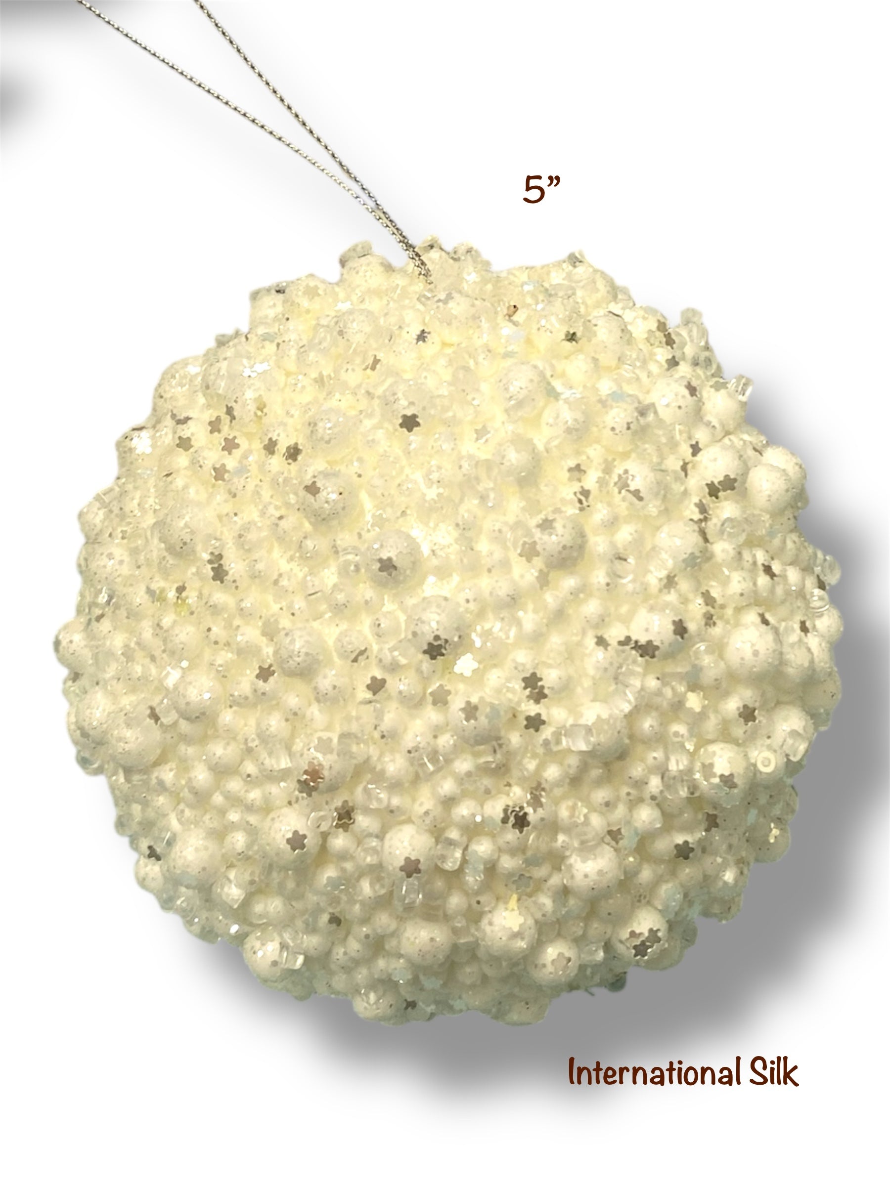 5'' Hanging Ball Ornament ( 131915-WH )