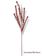 38'' Christmas decor Glittered Spray ( AC3696-RD )
