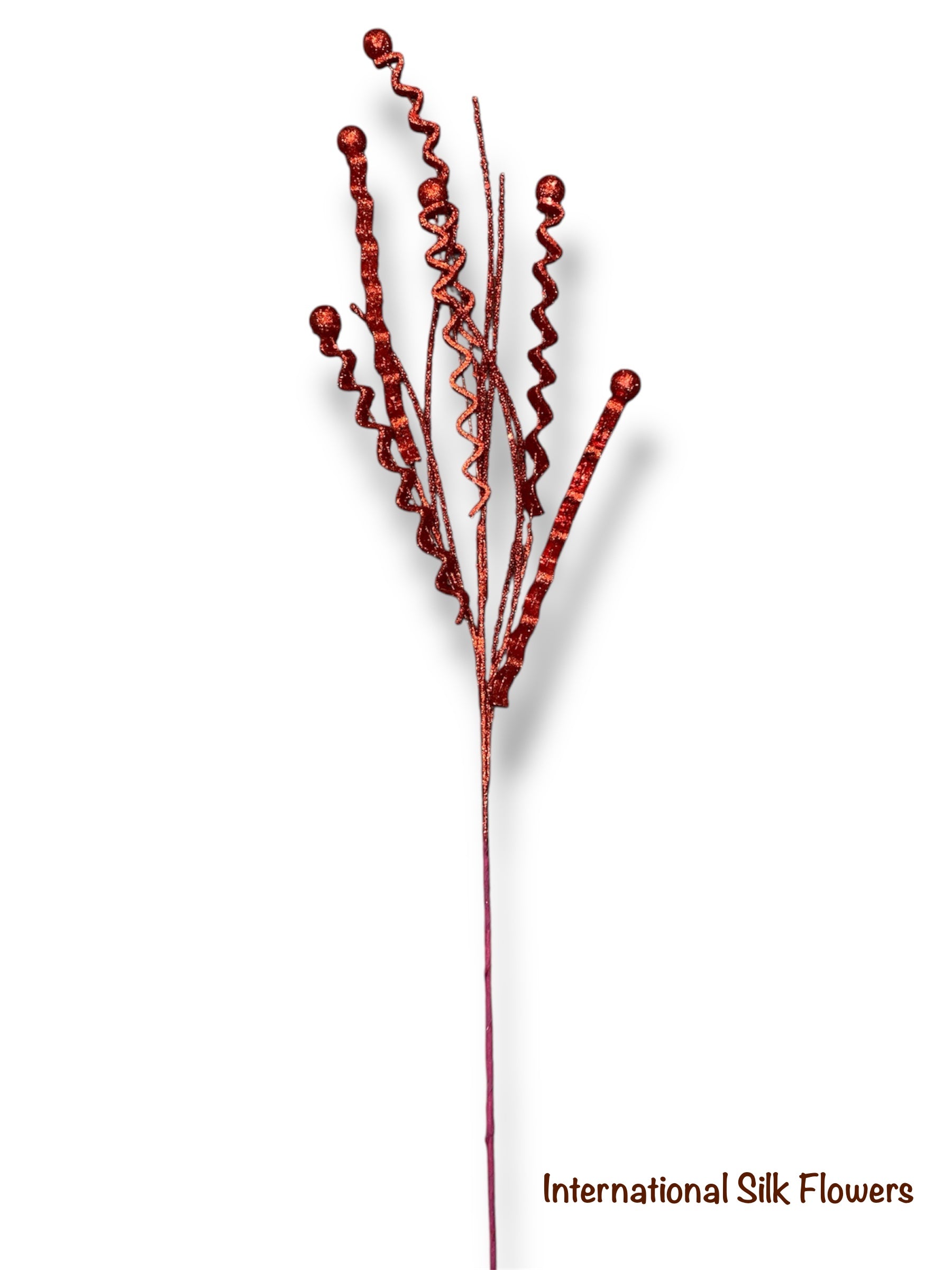 38'' Christmas decor Glittered Spray ( AC3696-RD )