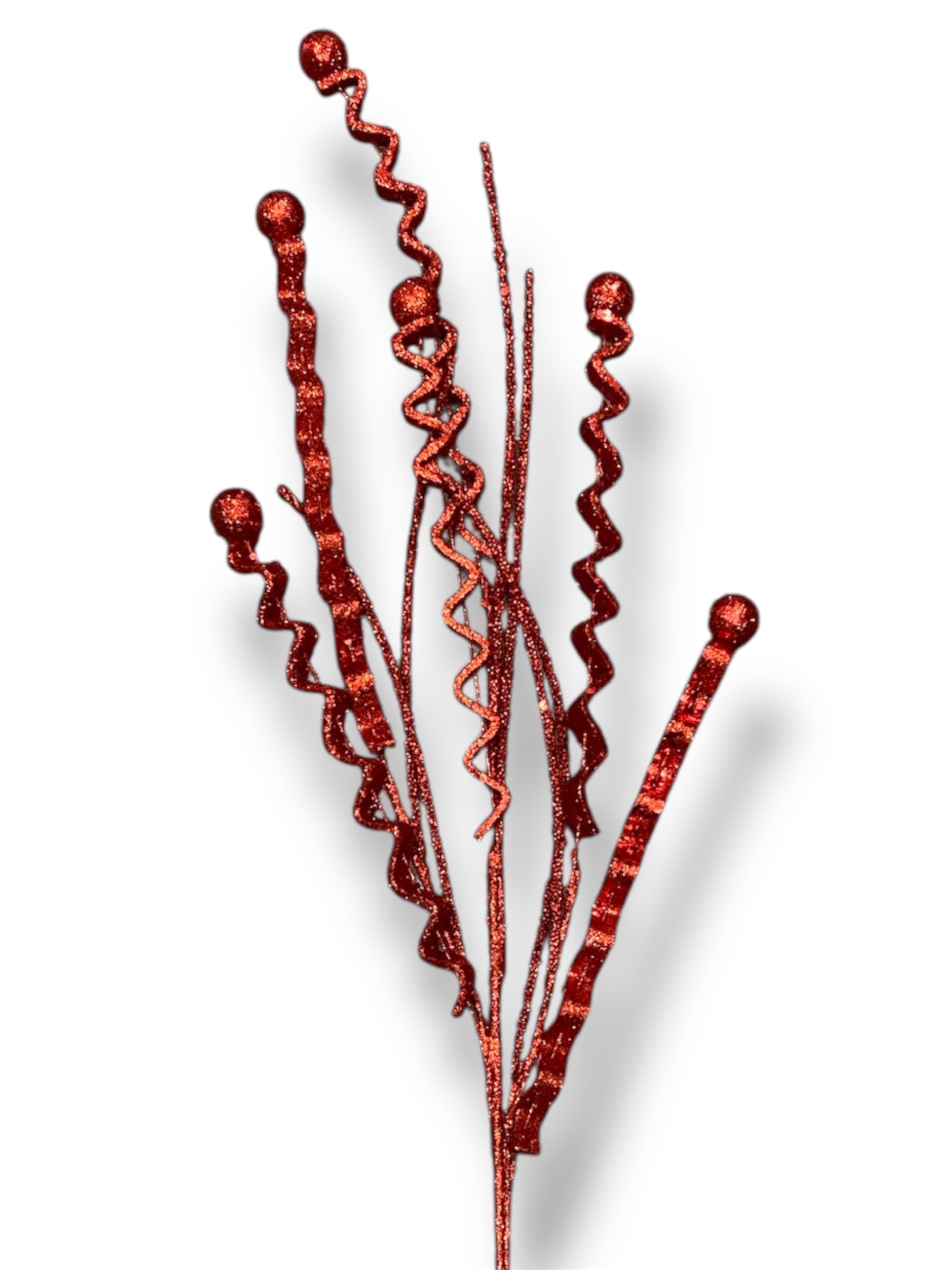 38'' Christmas decor Glittered Spray ( AC3696-RD )