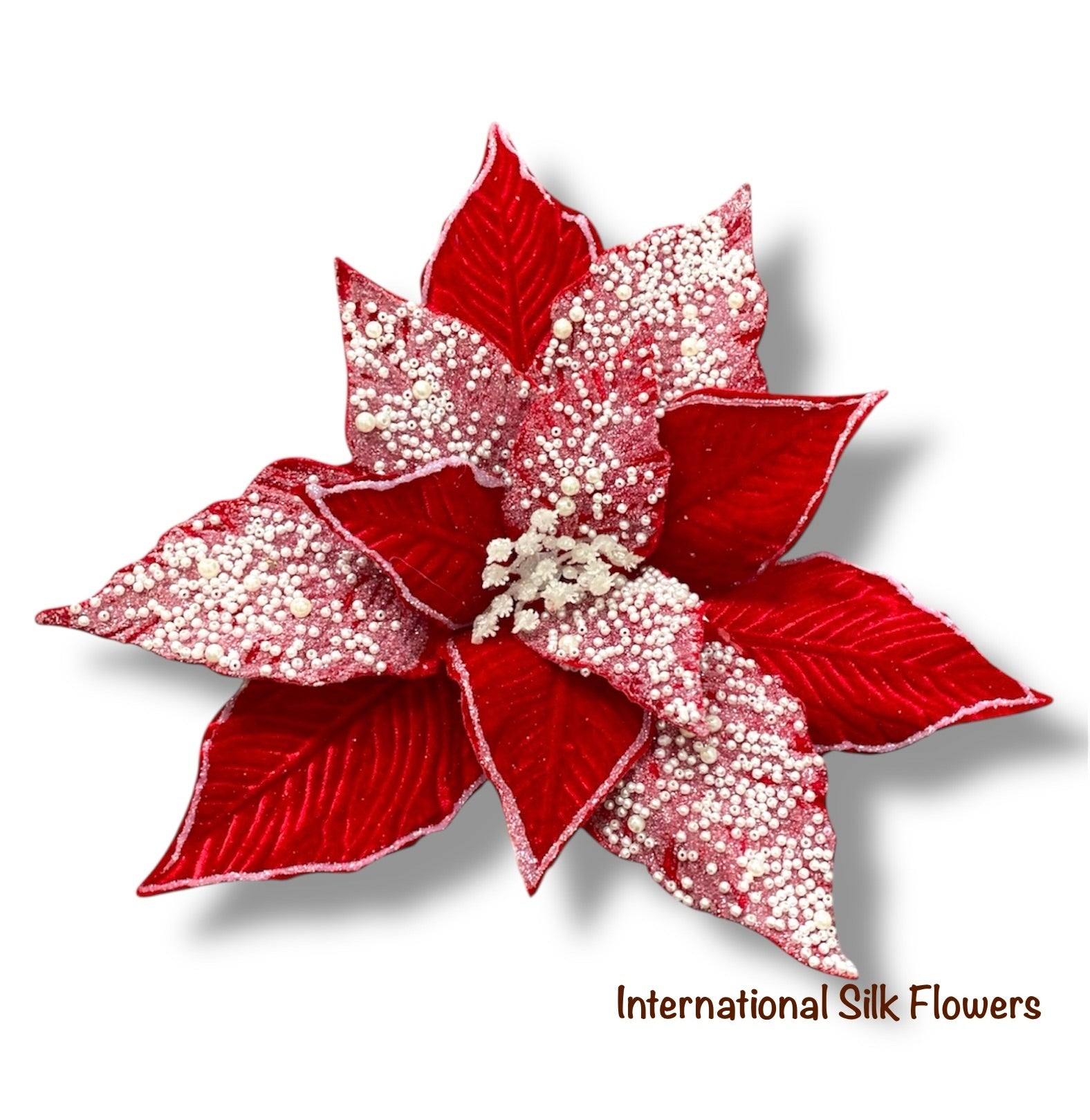 20'' Poinsettia Spray ( AC3918-RD )