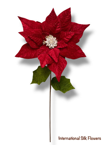 27''  Poinsettia Spray ( 269894-RD )