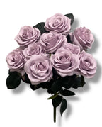 17.5'' Deluxe Rose Bush ( B1024N-#19 Soft Lilac ) AN10004