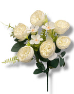 14'' Small Peony Bush ( LGL24432-#3 Cream )