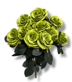 17.5'' Deluxe Rose Bush ( B1024N-#30 Apple Green ) AN10004
