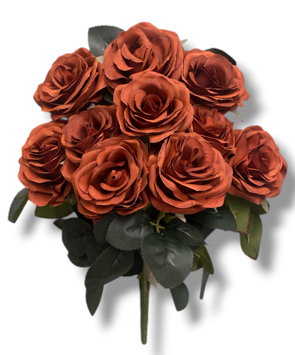 17.5'' Deluxe Rose Bush ( B1024N-#26 Brown ) AN10004