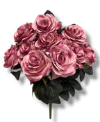 17.5'' Deluxe Rose Bush ( B1024N-#17 Mauve ) AN10004