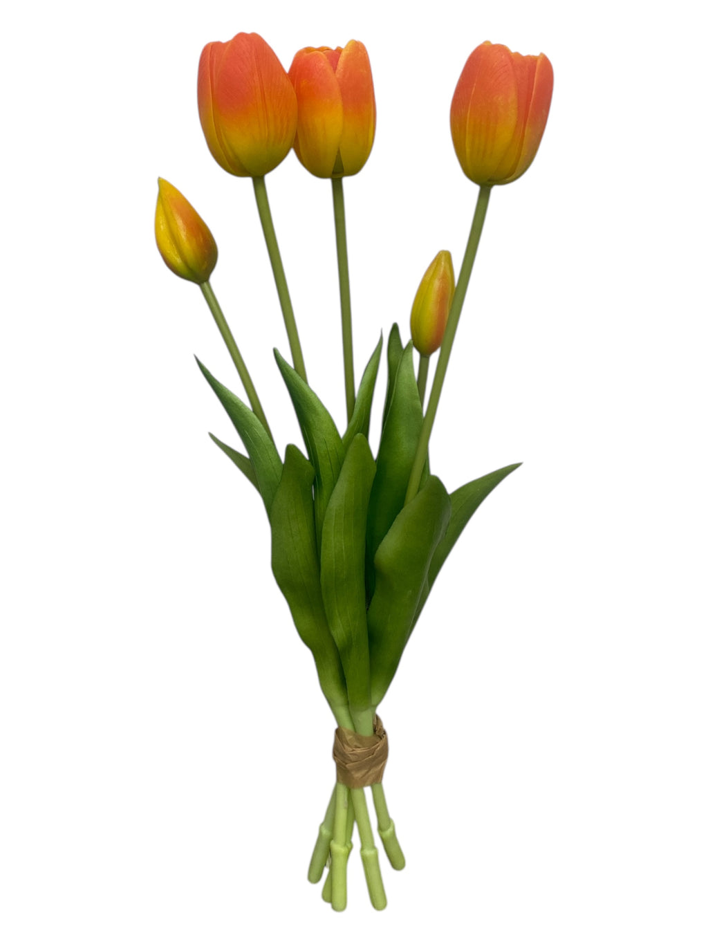 16'' Real Touch Tulip Bush ( RX-Y1001-#9 Orange )