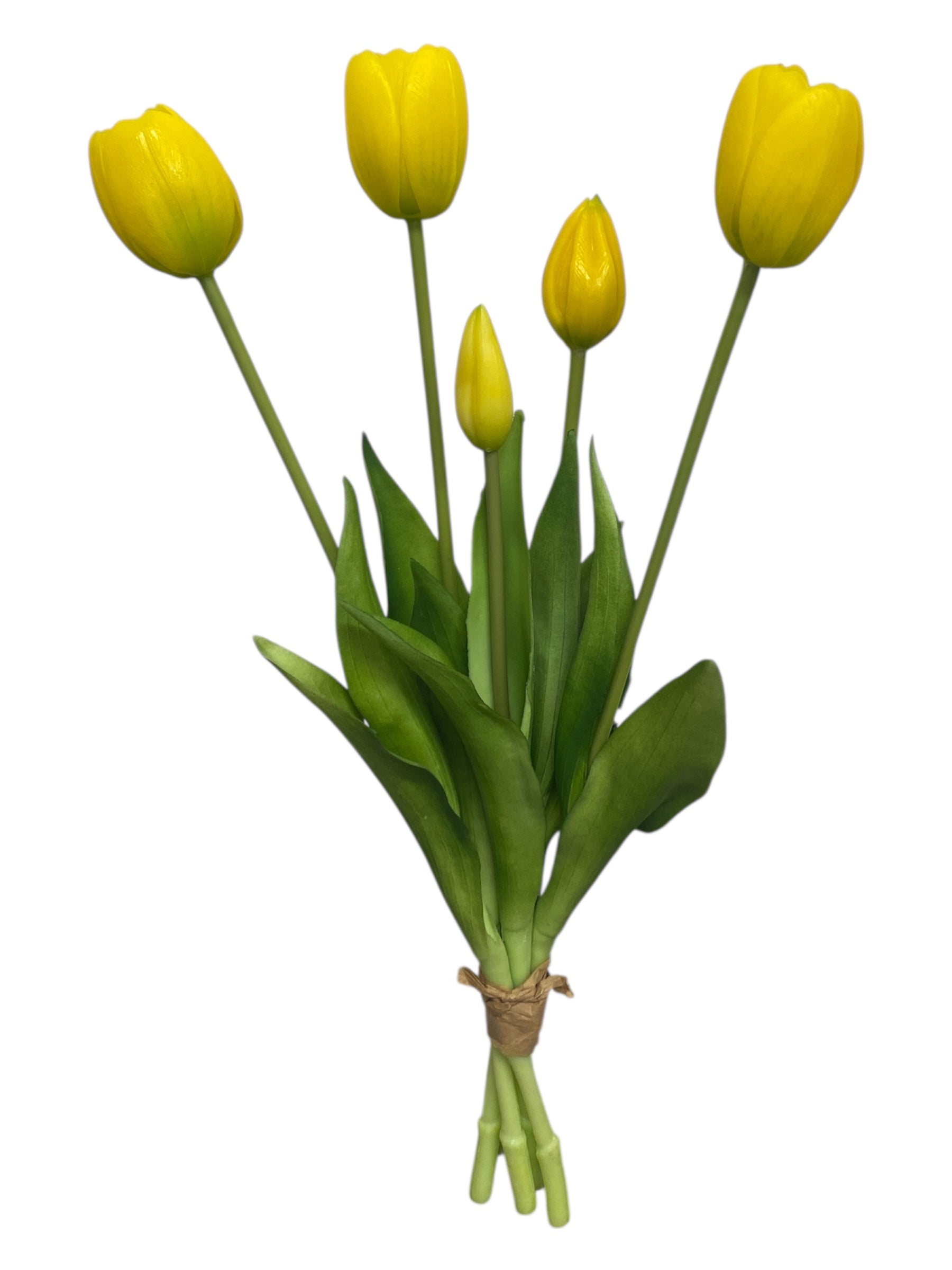 16'' Real Touch Tulip Bush ( RX-Y1001-#3 Yellow )