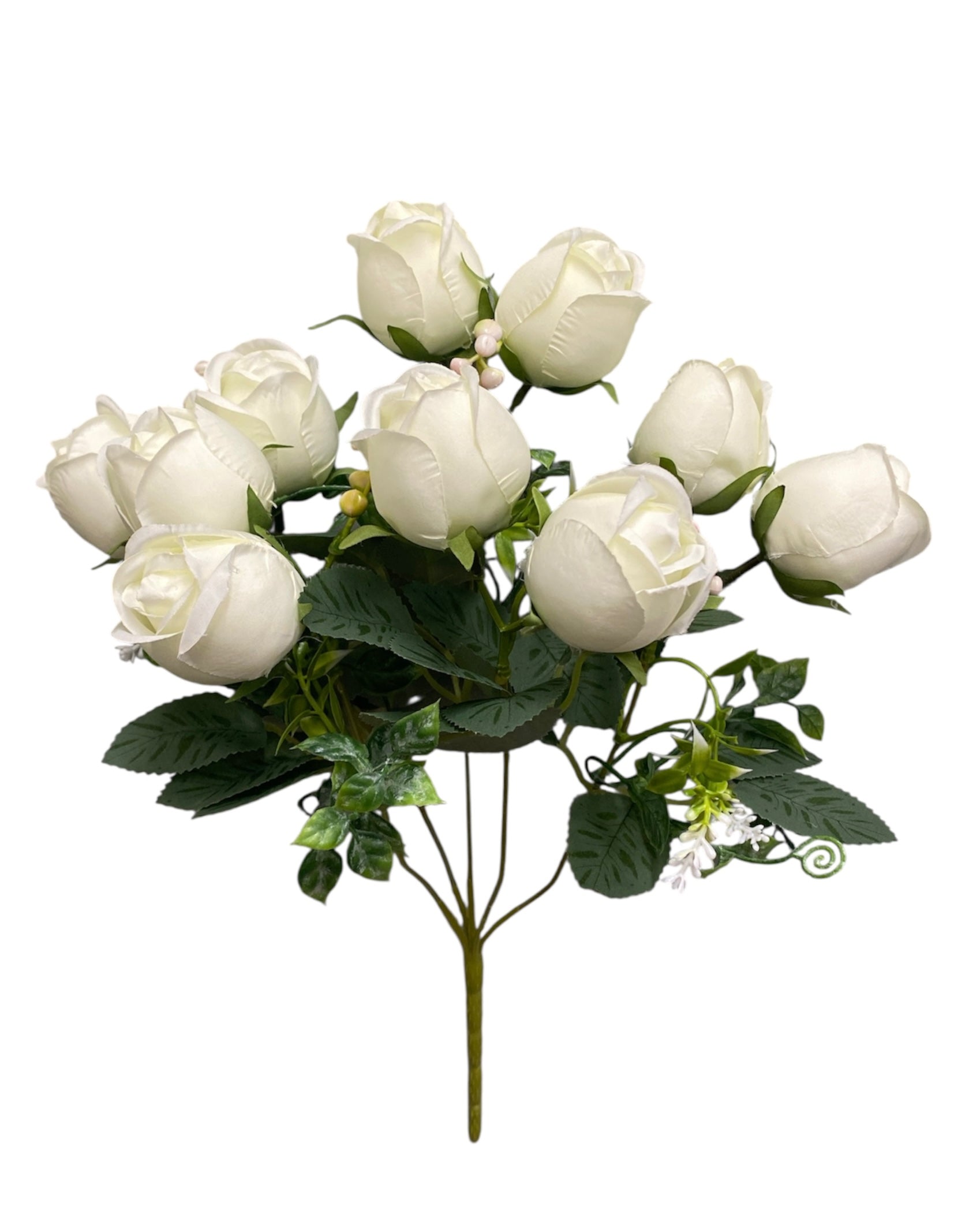 14'' Rose Bud Bush ( INT8811-#11 Cream )