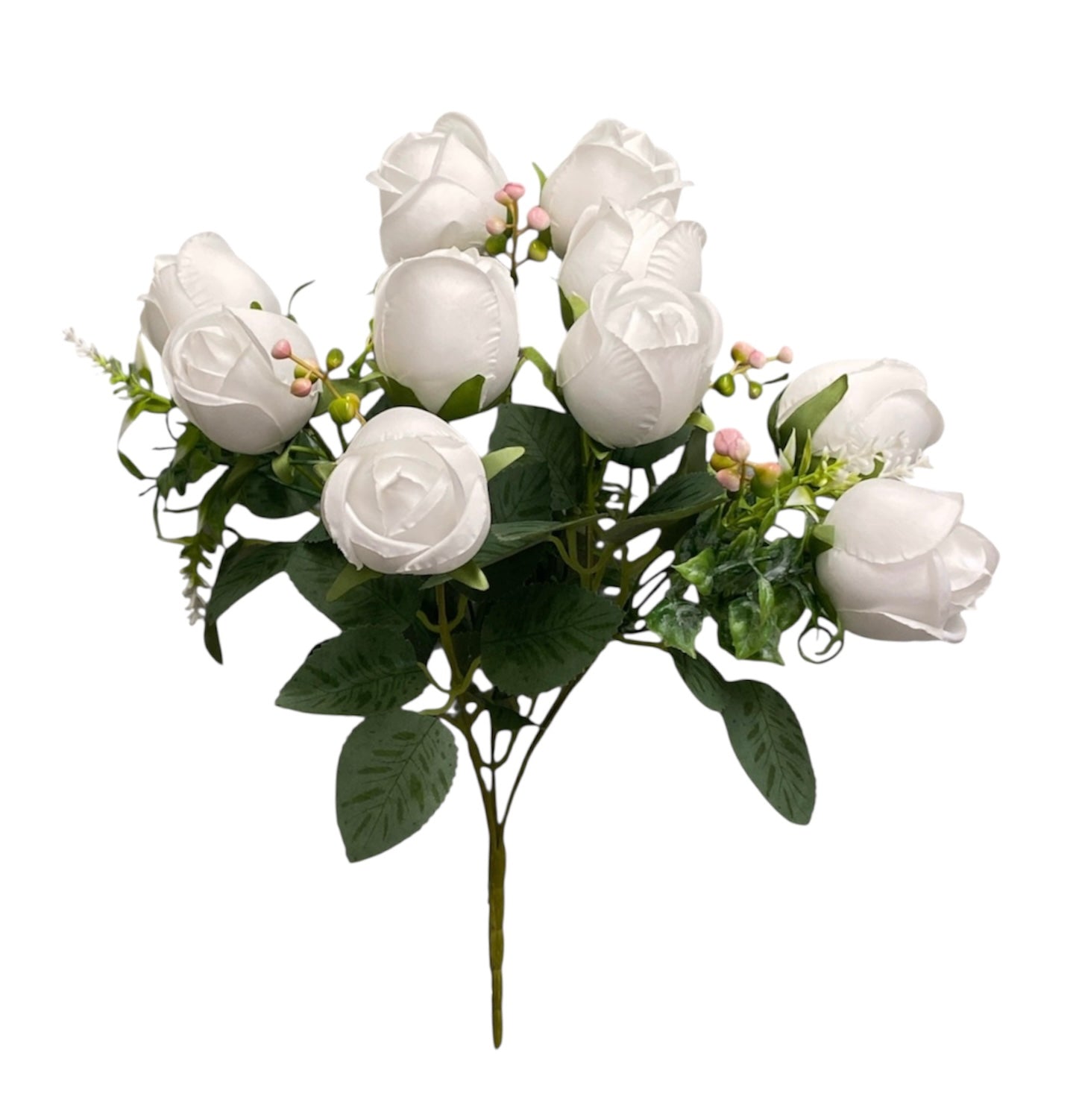 14'' Rose Bud Bush ( INT8811-#15 White )