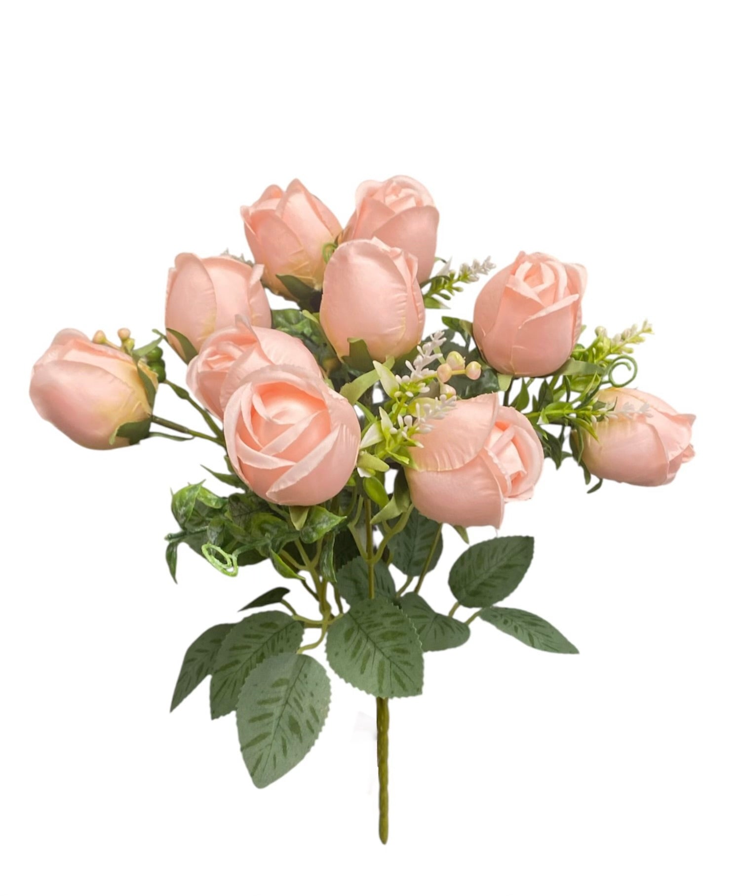 14'' Rose Bud Bush ( INT8811-#12 Light Pink )