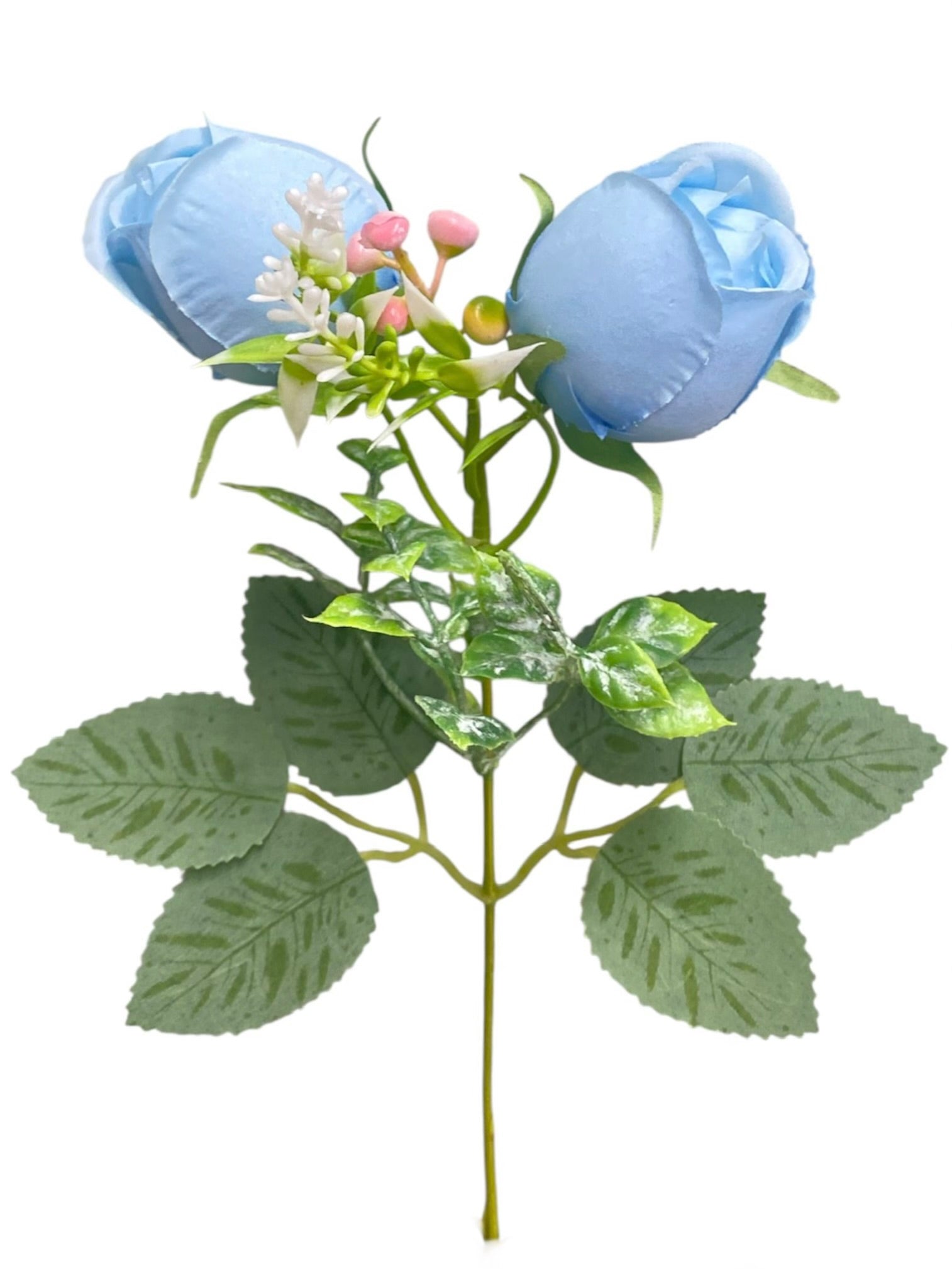 14'' Rose Bud Bush ( INT8811-#13 Light Blue )