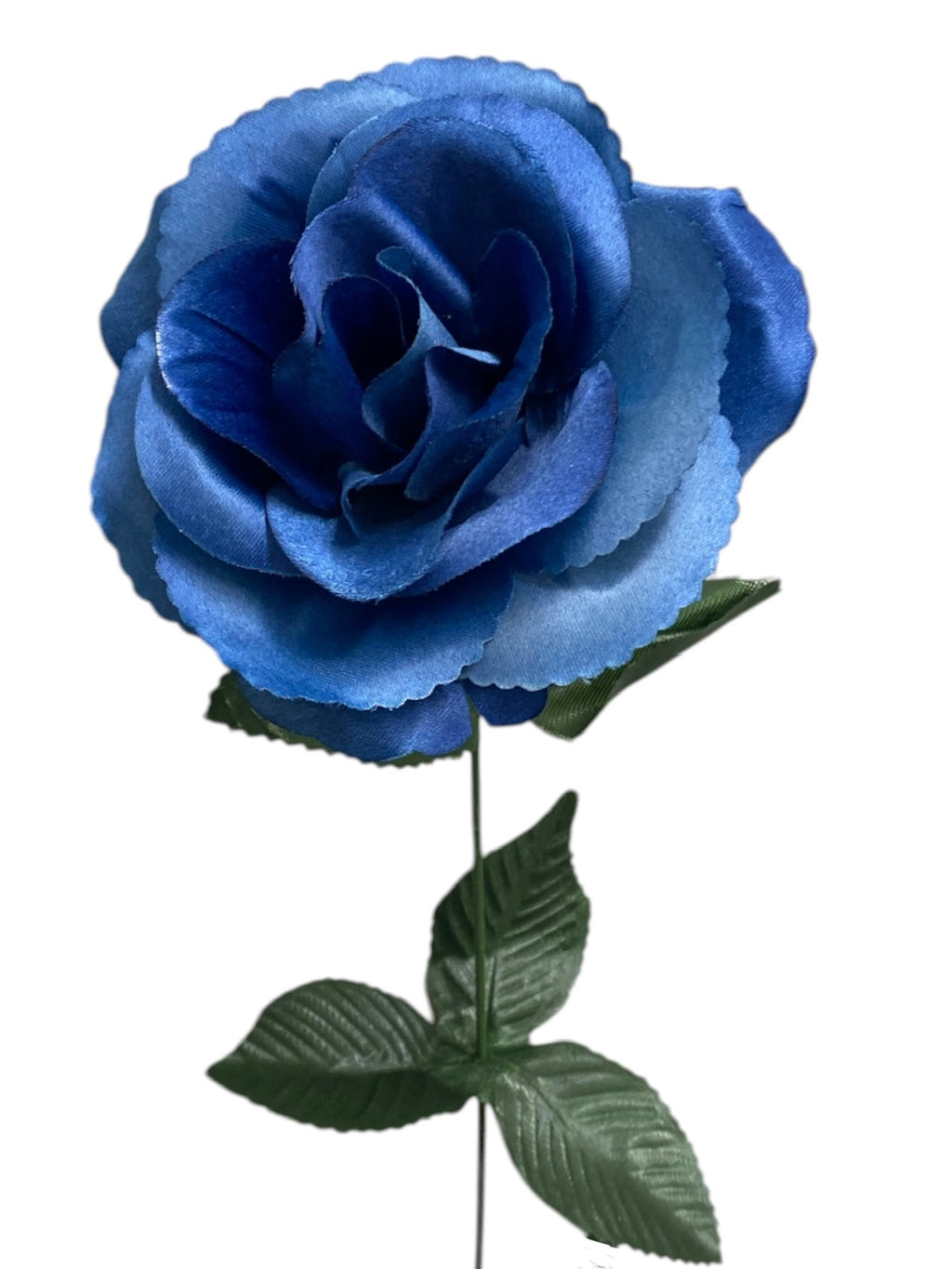 17" Satin Open Rose Bush ( INT398-#27 Navy Blue )