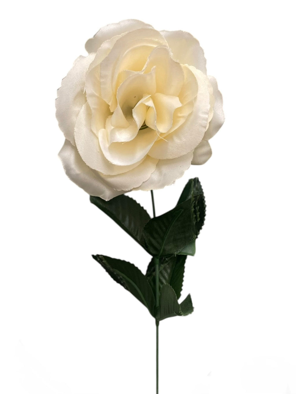 17" Satin Open Rose Bush ( INT398-#42 New Champagne )