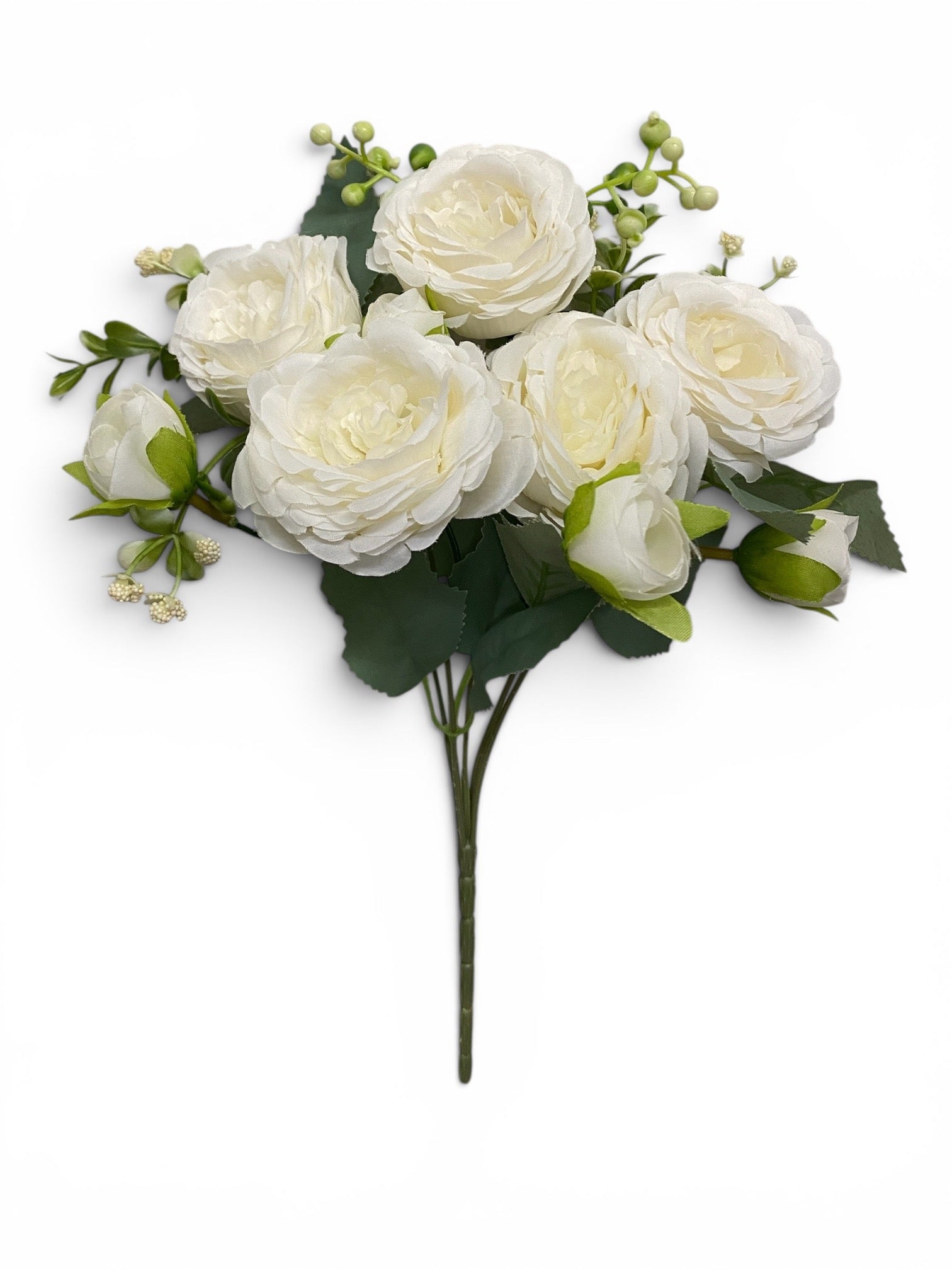 12'' Deluxe Peony Bush ( INT0072-#17 New Beige) ( J0516-Beige )