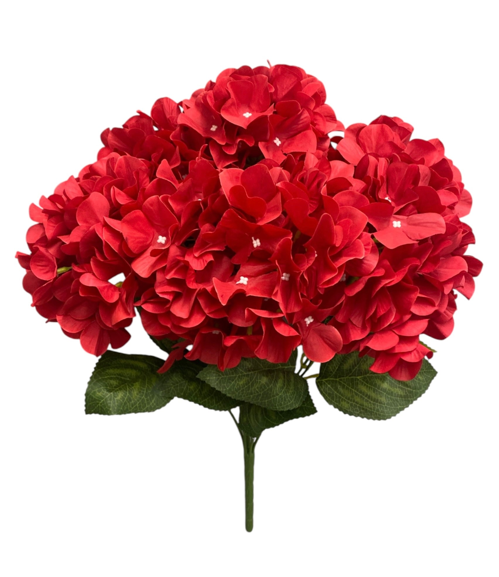 20" Artificial Hydrangea Bush ( SPH-7 Red ) INT887