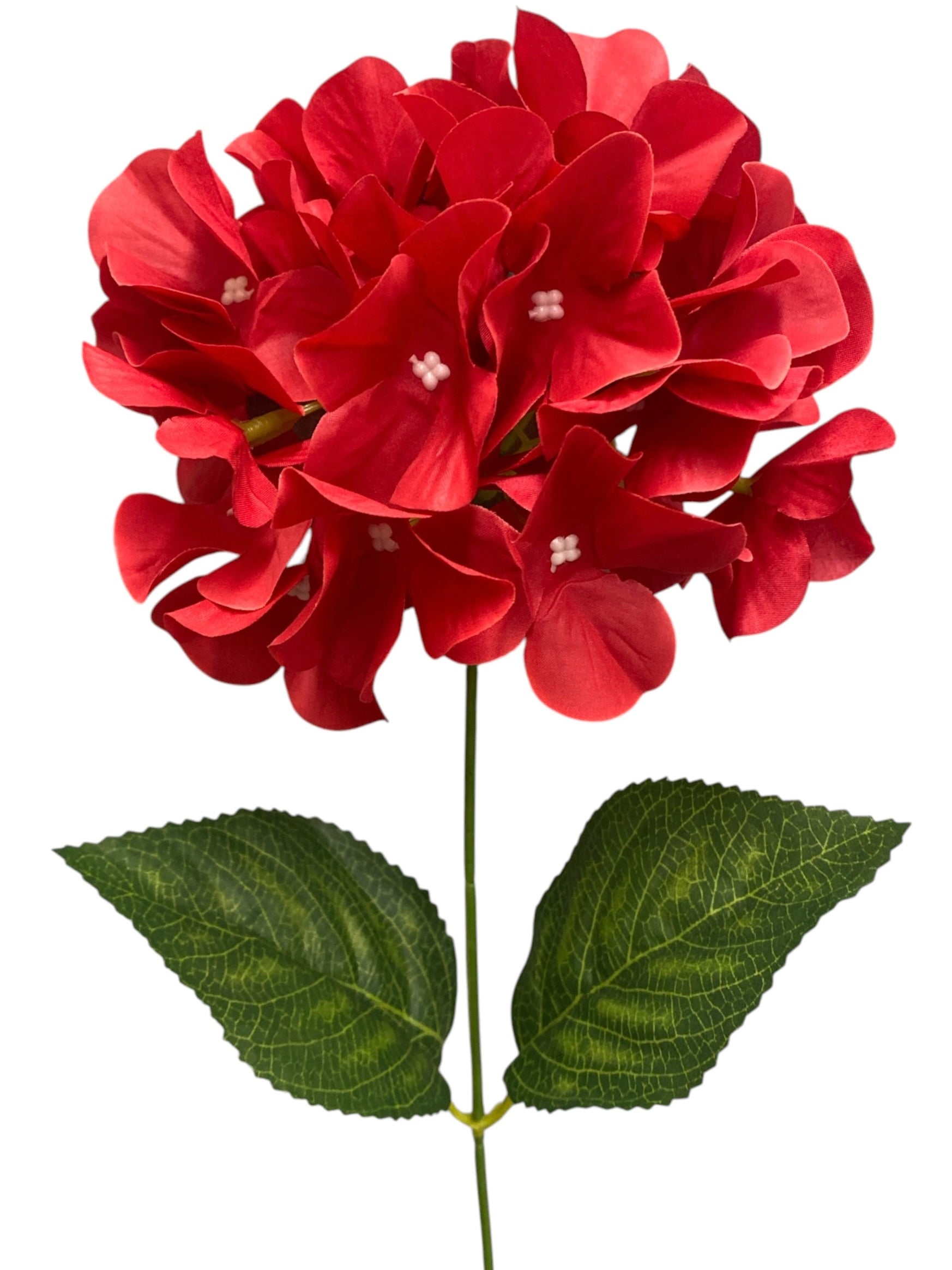 20" Artificial Hydrangea Bush ( SPH-7 Red ) INT887