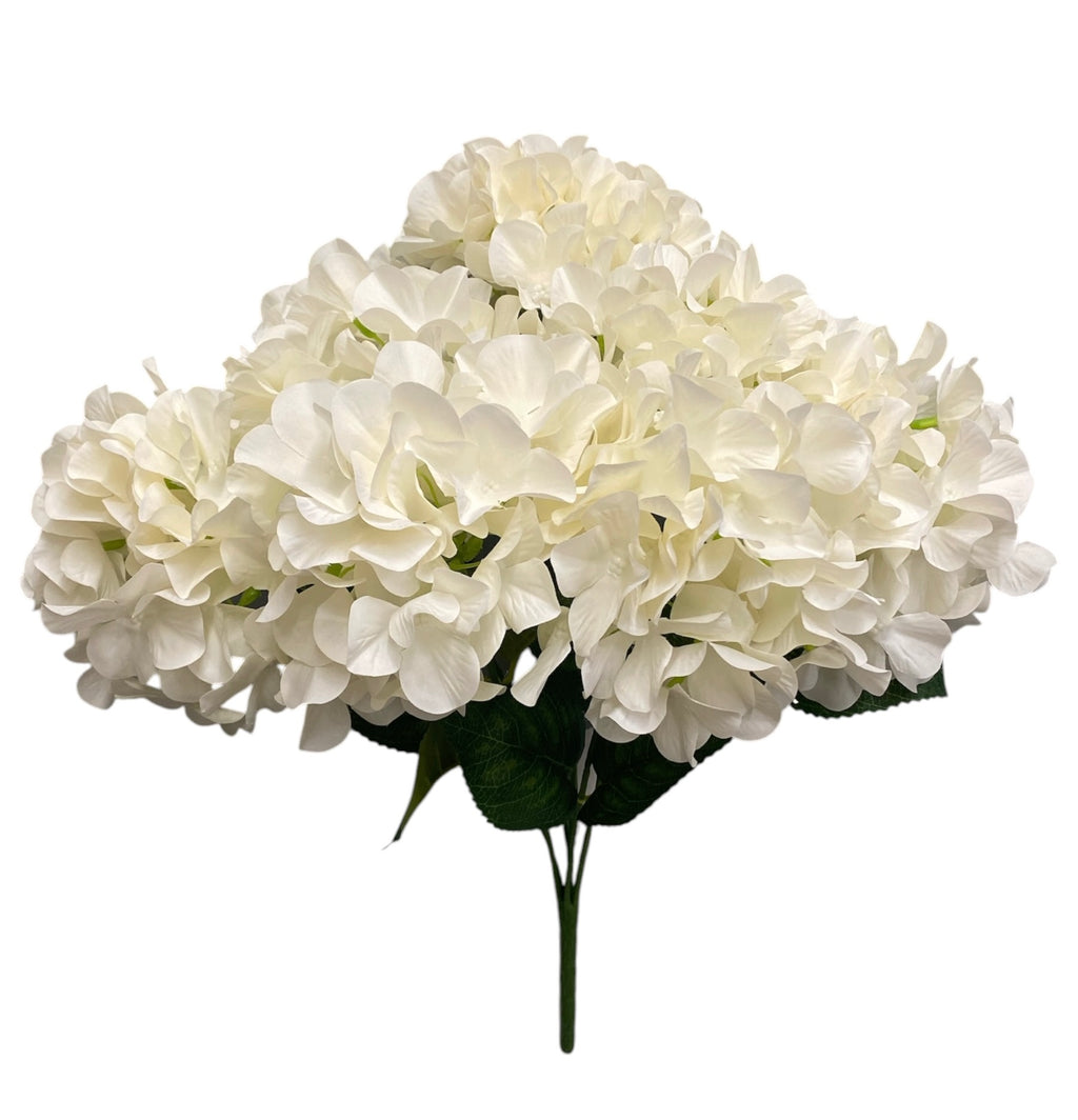 20" Artificial Hydrangea Bush ( SPH-7 New Beige ) INT887