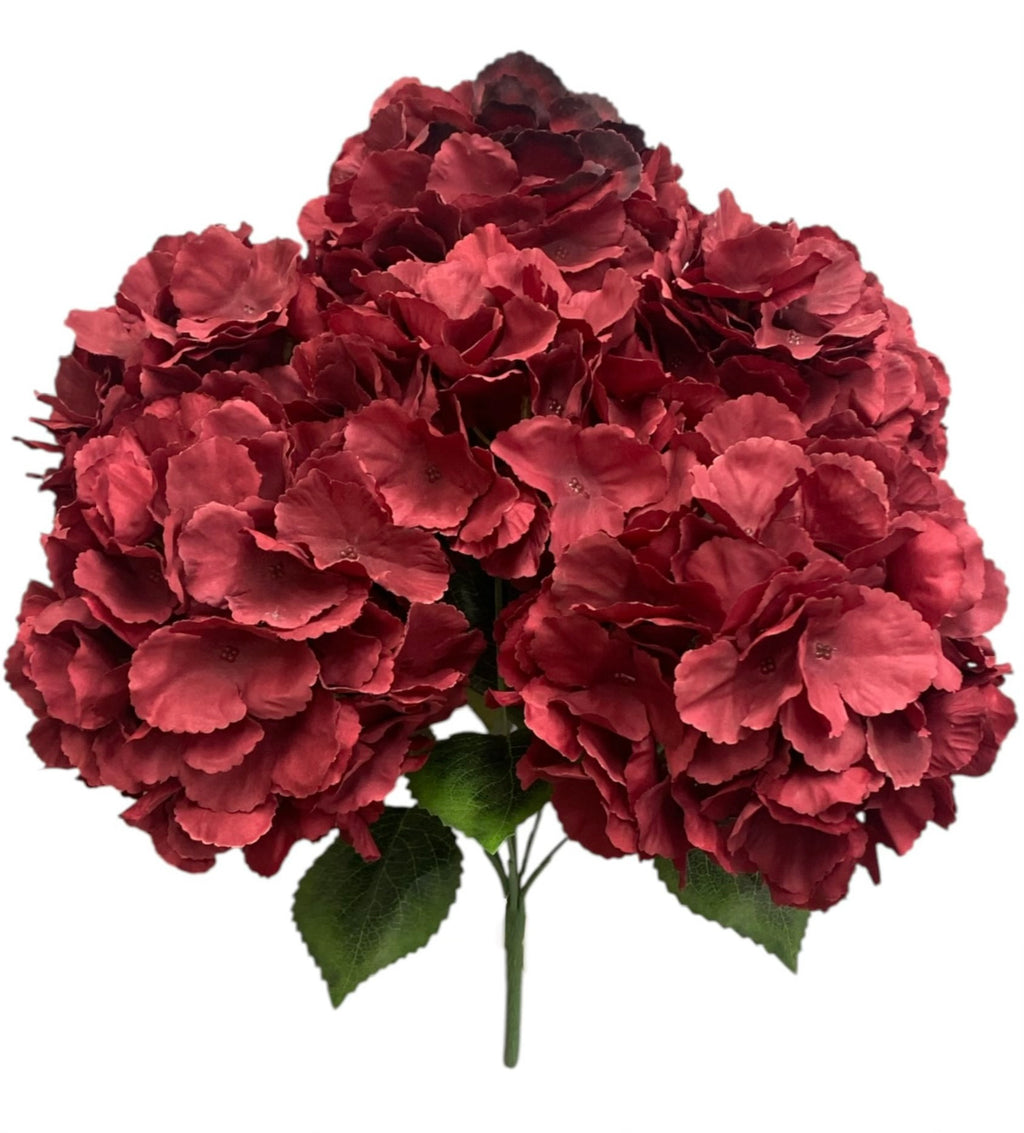 19'' Jumbo Hydrangea Bush ( INT510-45-#10 Burgundy )