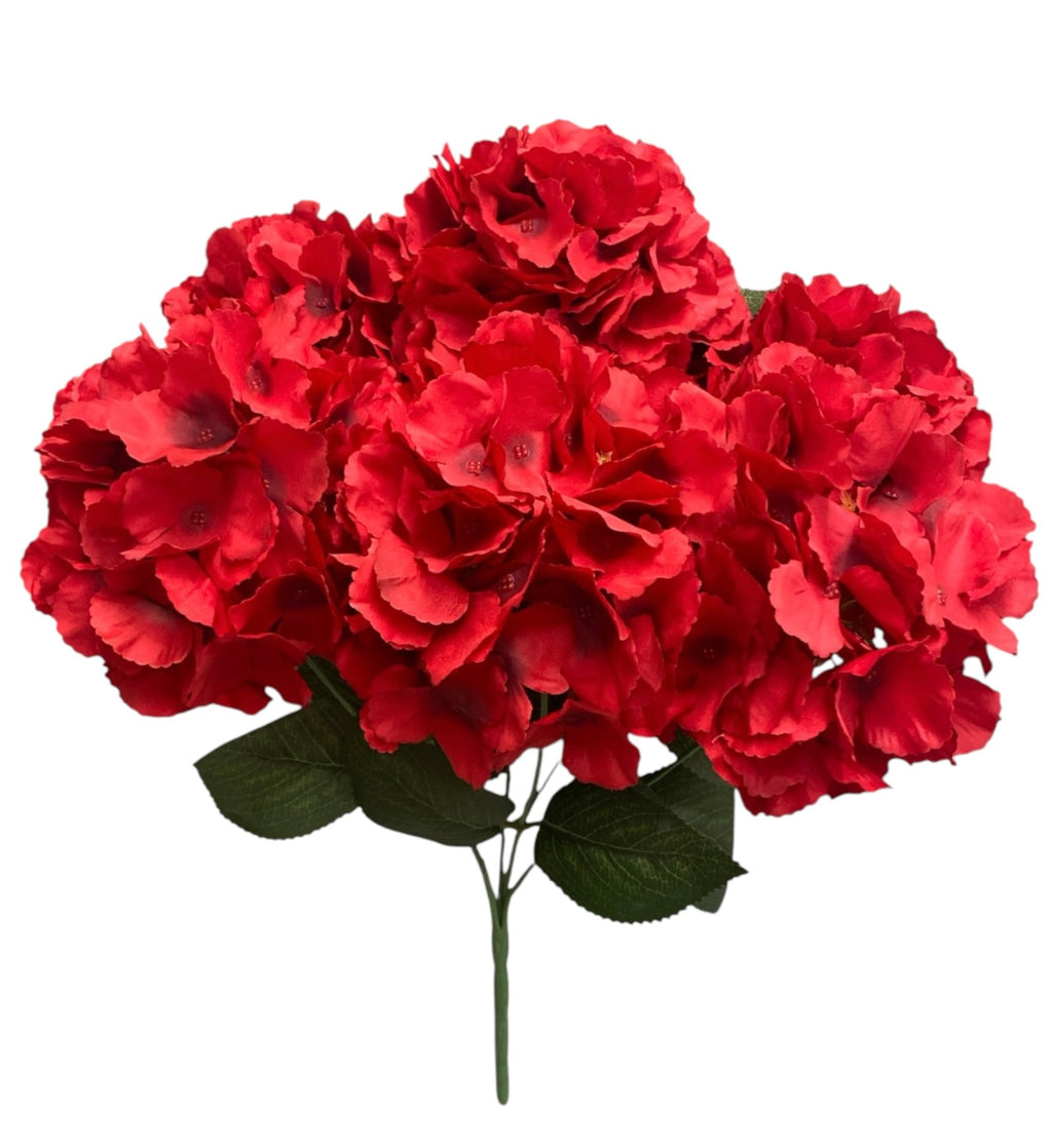 19'' Jumbo Hydrangea Bush ( INT510-45-#13 Red )