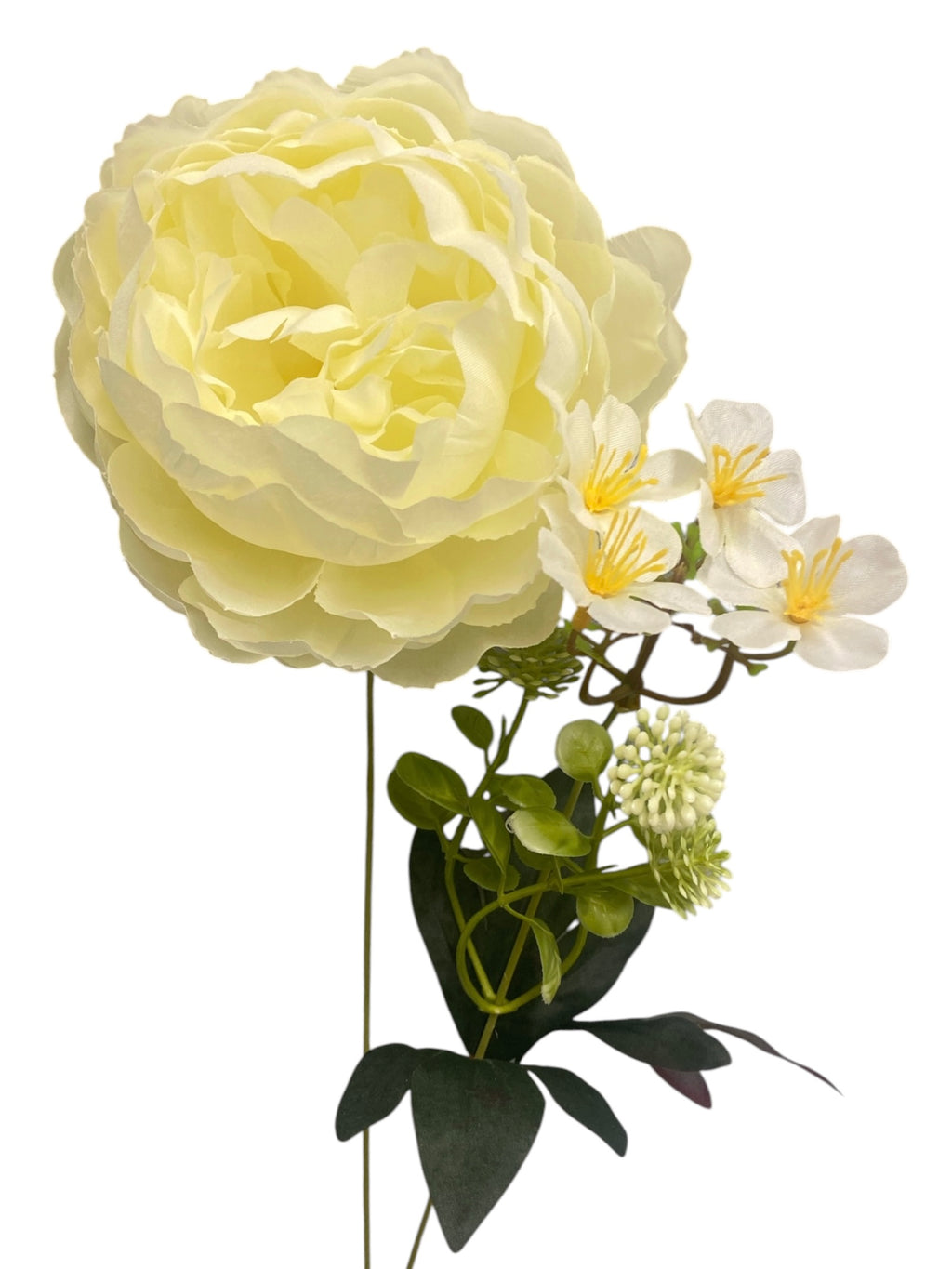 20'' Peony Bush. ( WHB25302-#1 Cream )