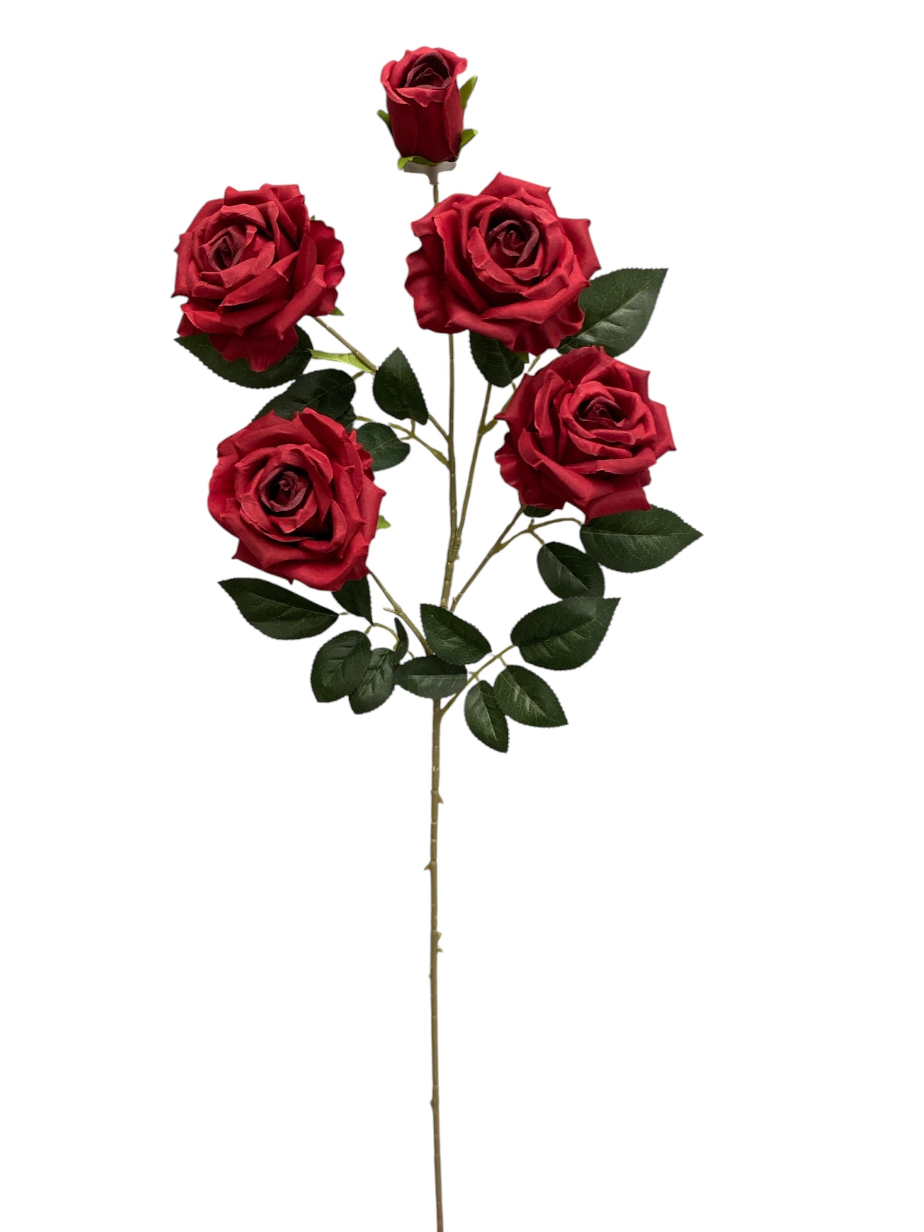 33'' Single Open Rose ( INT106-#5 Burgundy )