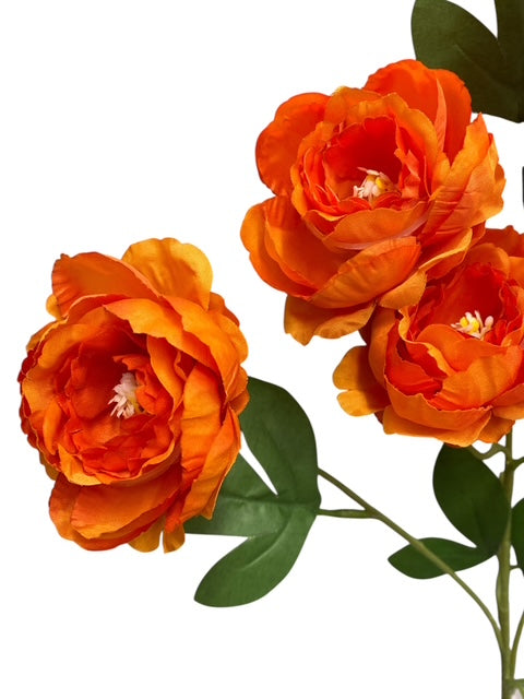 24'' Single Peony Spray ( INT5546-#8 Orange )