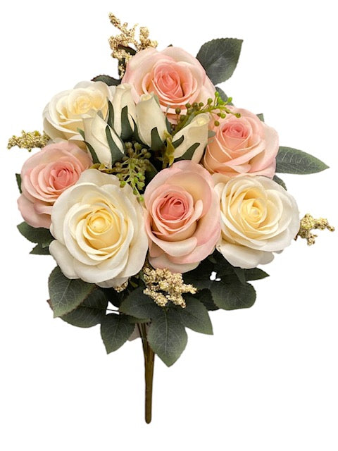 19'' Open Rose Bush ( 23653-LTPKCR ) TY1305