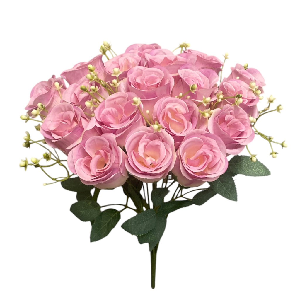 16'' Rose Bud Bush ( INT2522-#5 Cream Lavender )
