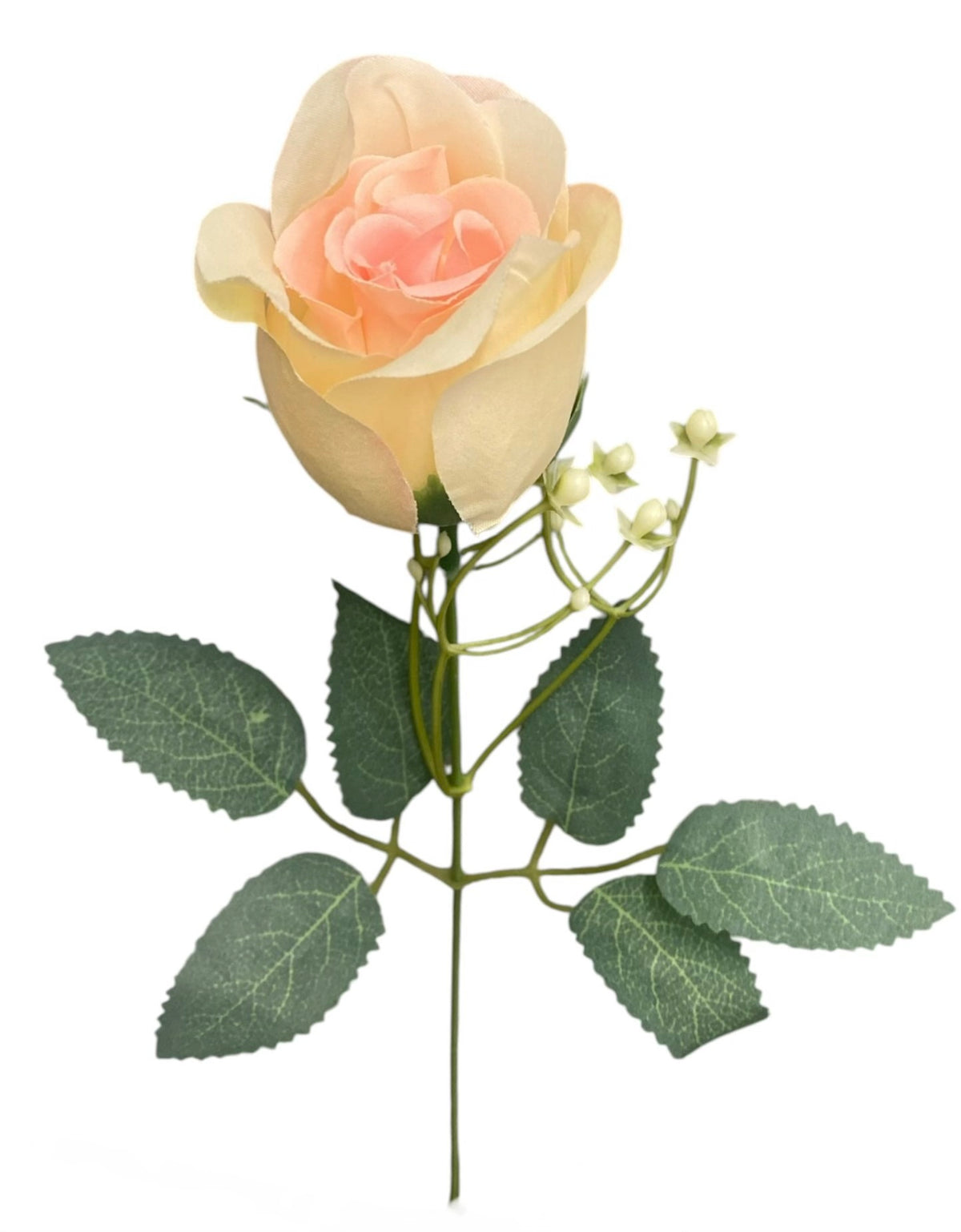 16'' Rose Bud Bush ( INT2522-#8 Cream Pink )