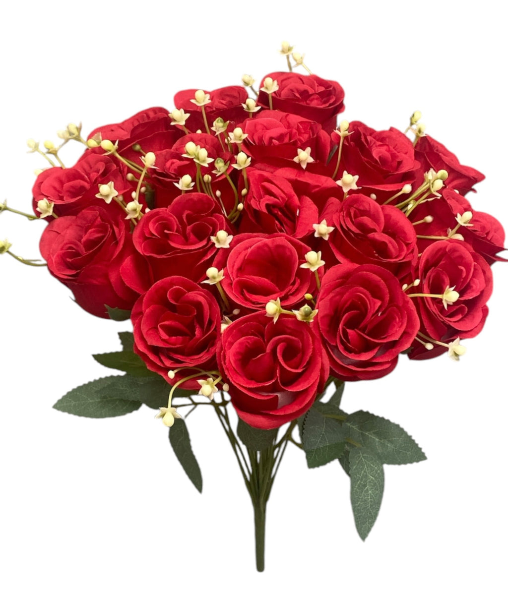 16'' Rose Bud Bush ( INT2522-#1 Red )