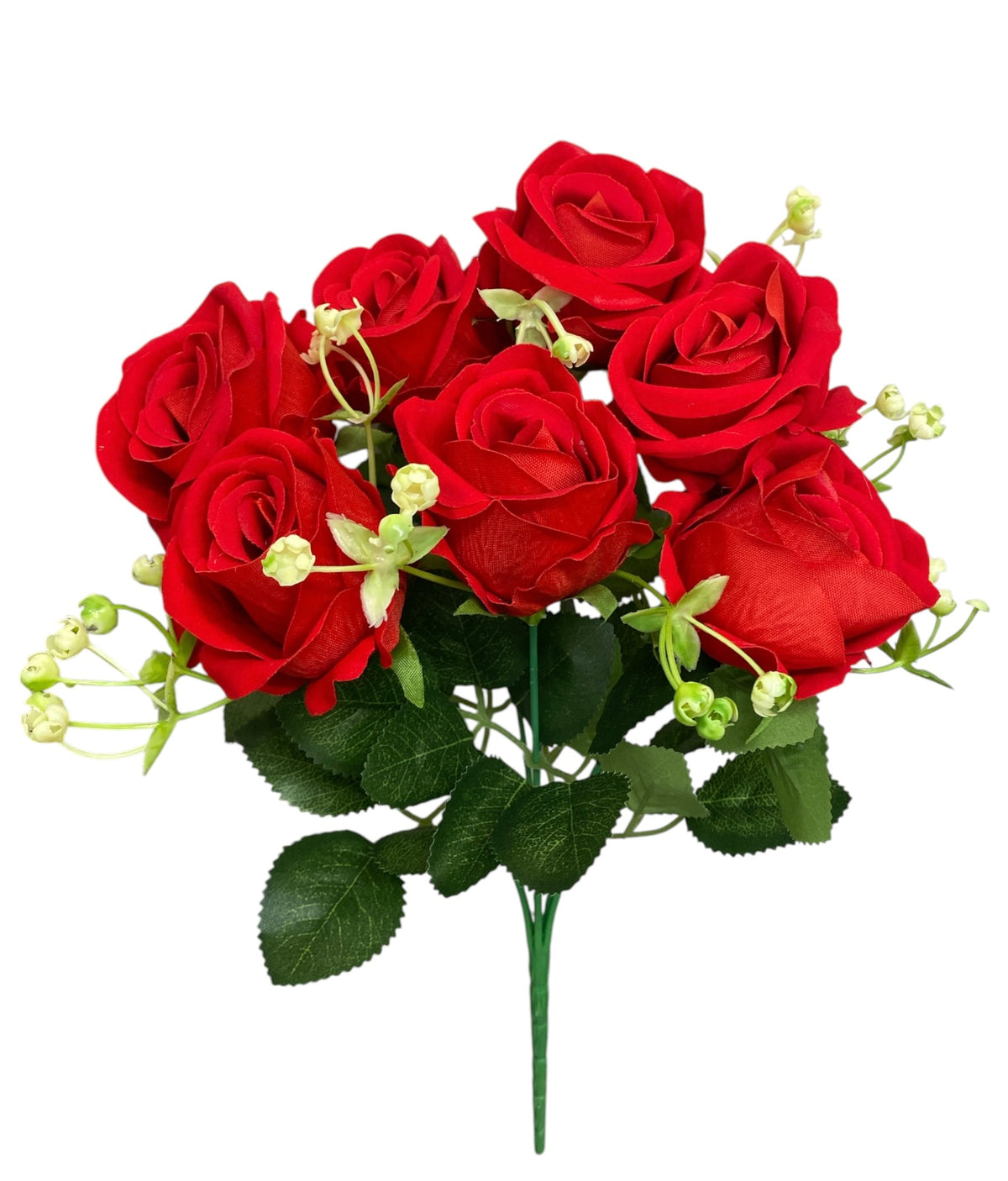12'' Velvet Rose Bush ( INT7042-#13 Red )