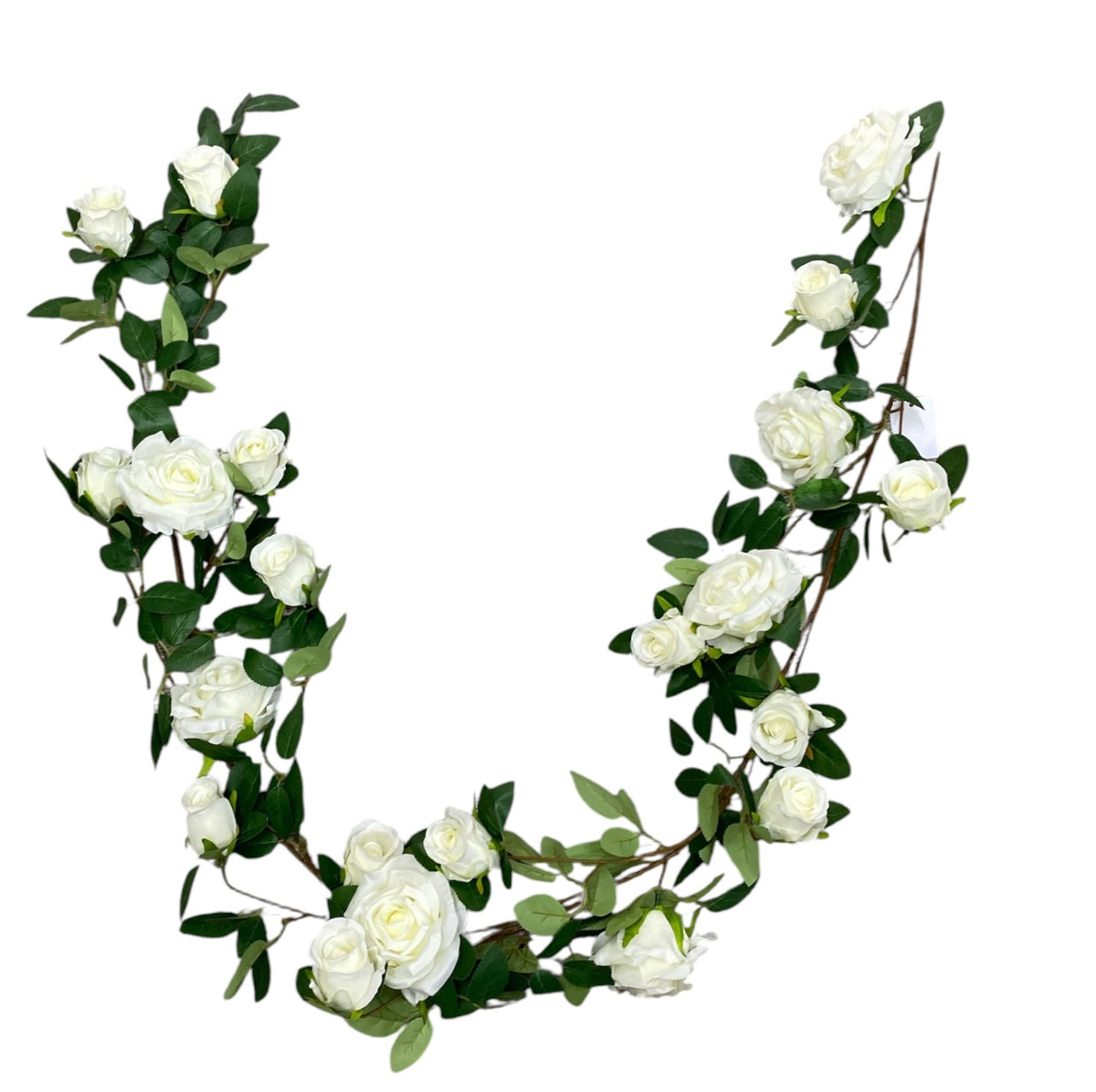 5.3' Wired Rose Garland ( 510-26-#2 Cream )