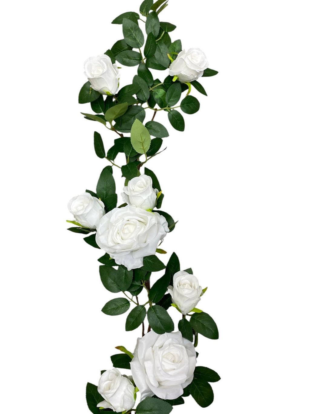 5.3' Wired Rose Garland ( 510-26-#6 White )