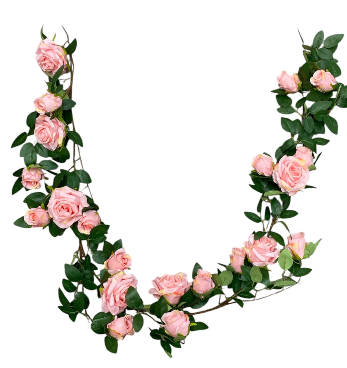 5.3' Wired Rose Garland ( 510-26-#1 Cream Pink )