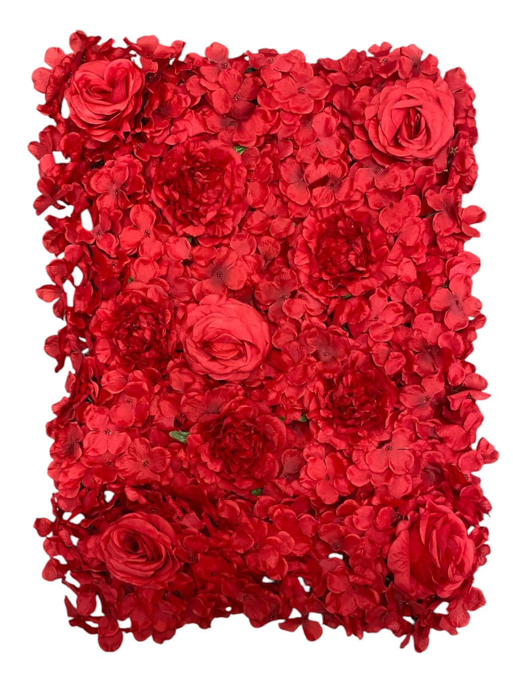15''x24'' Hydrangea/Rose/Peony Wall Panel ( INT1012-Red )