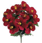19'' Artificial Hibiscus Bush ( FBH168-Red )
