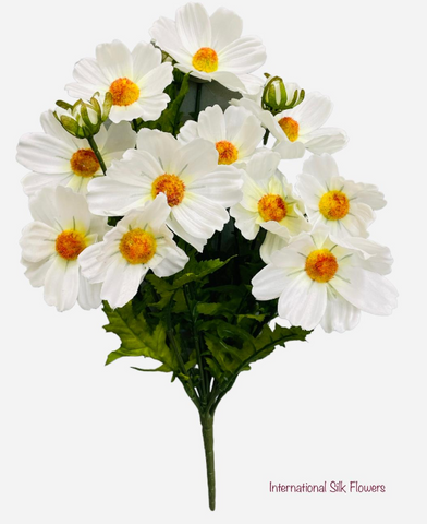 18'' Artificial Cosmos Bush ( FBC303-White )