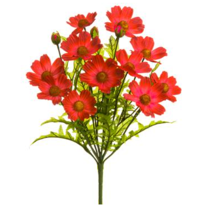 18'' Artificial Cosmos Bush ( FBC303-Beauty )