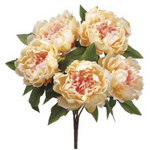18" Silk Peony Bush ( FBP015-Peach )