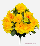 19'' Dahlia Daisy Bush  ( AR9392-Yellow )