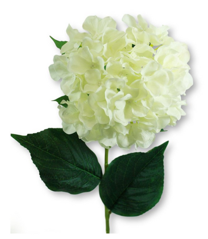 33" Silk Single Stem Hydrangea ( INT8003-Cream )