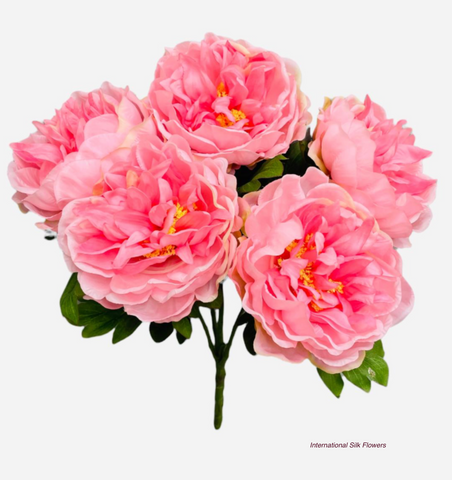 20'' Faux Peony Bush ( TY4947-Light Pink )